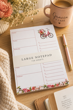 Floral Weekly Note Pad
