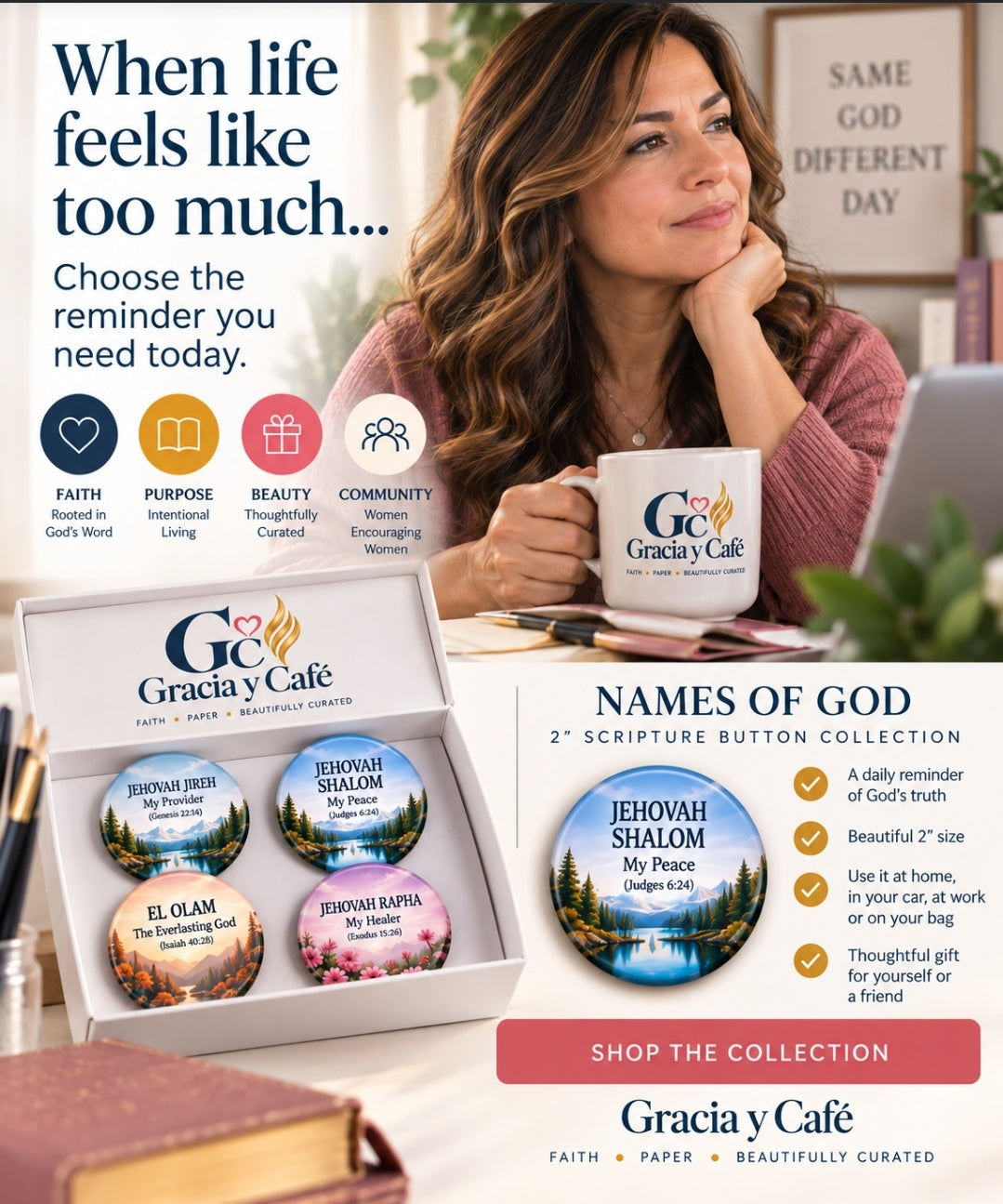 Names of God Pin|Buttons|Magnet