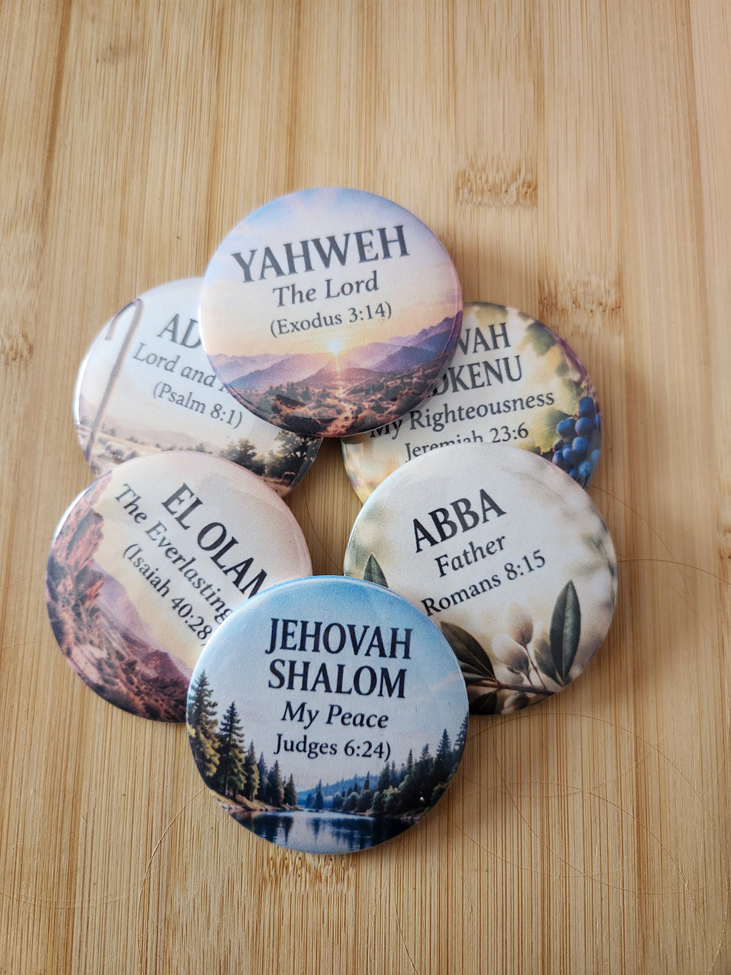 Names of God Pin|Buttons|Magnet