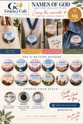 Names of God Pin|Buttons|Magnet